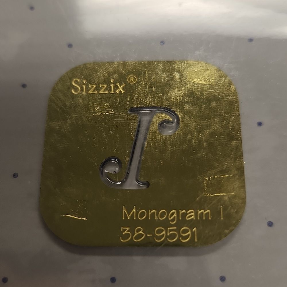 Sizzix Embossing Folder Monogram I